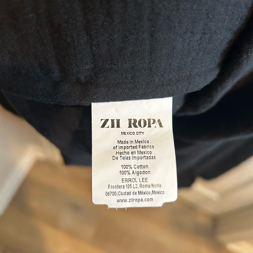 🖤”Zii Ropa” Nella Flowy Black Maxi Dress w/ 3/4 Sleeves and Tie-Back Size M 🖤 - Picture 7 of 11